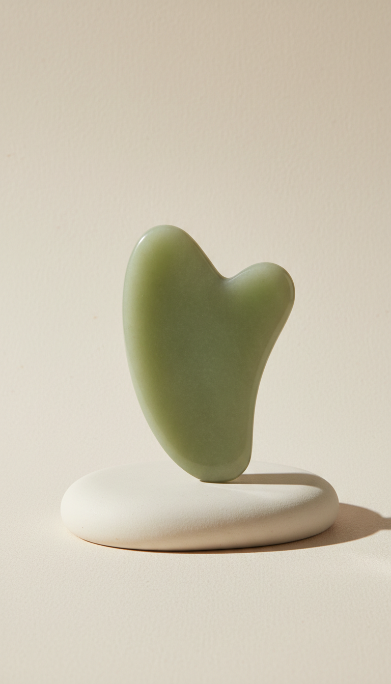 Sculpted Jade Gua Sha Tool